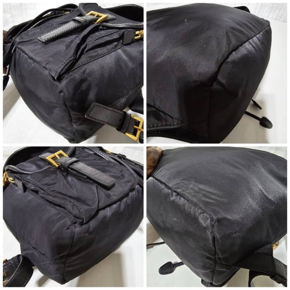Prada Black Backpack with Gold Accents - Picture 8 of 13